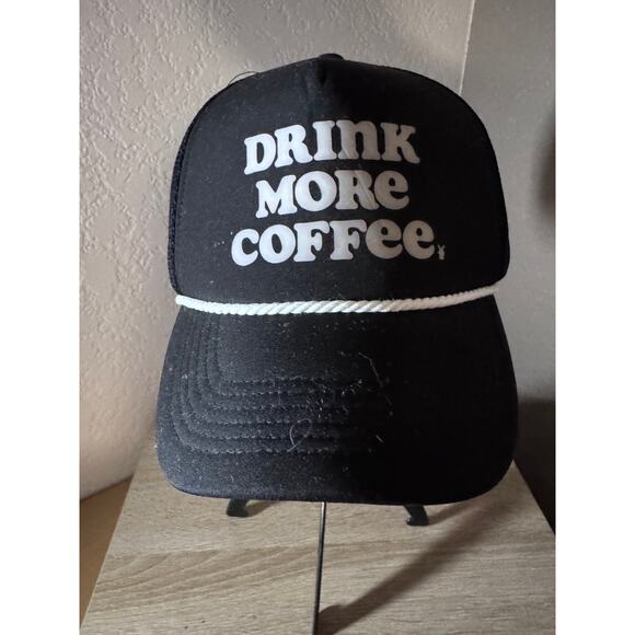Dutch Bros "Drink More Coffee" Black Trucker Hat - Picture 1 of 7